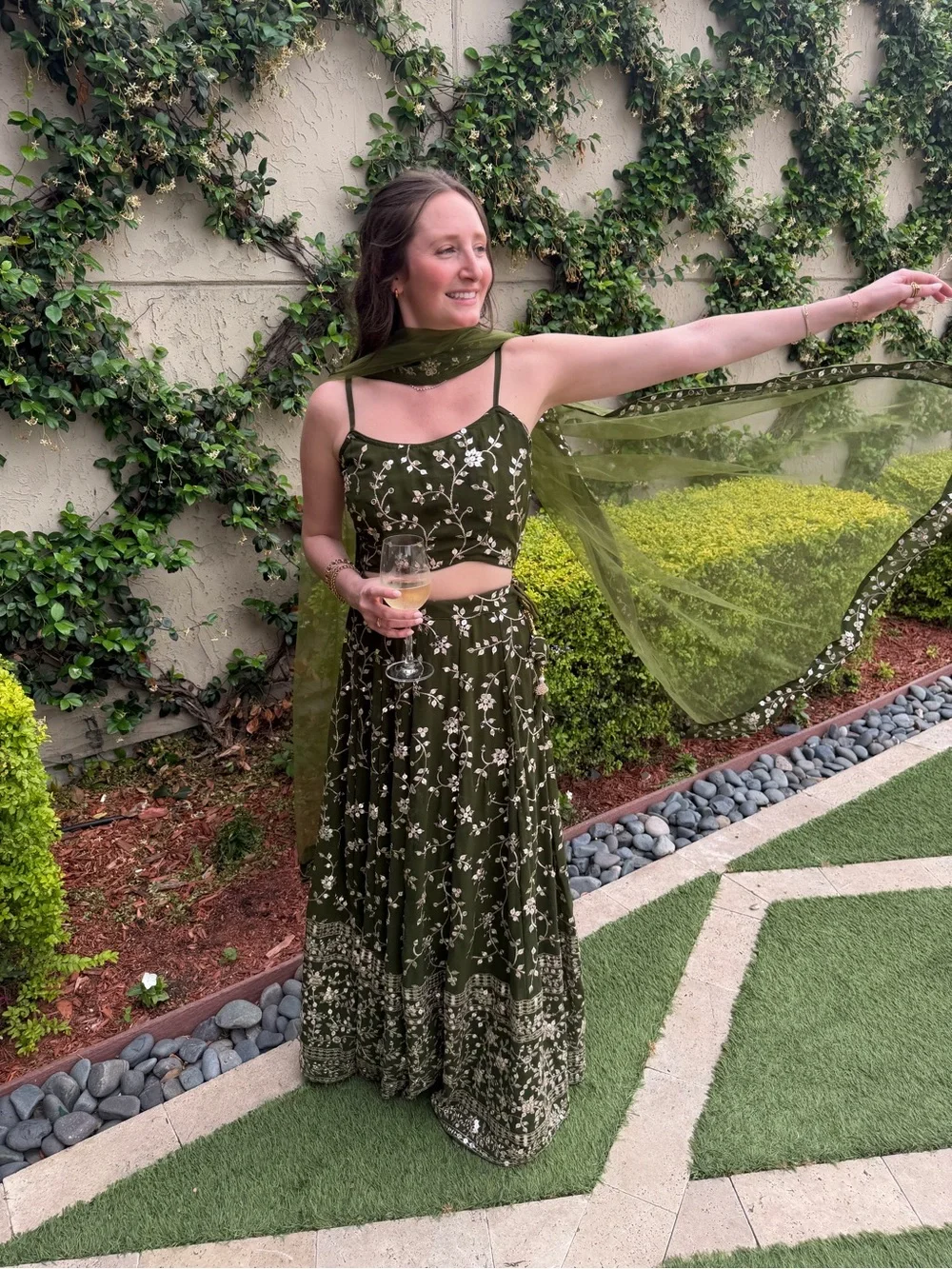 Mehendi Green Lehenga Choli - Picture 8 of 9
